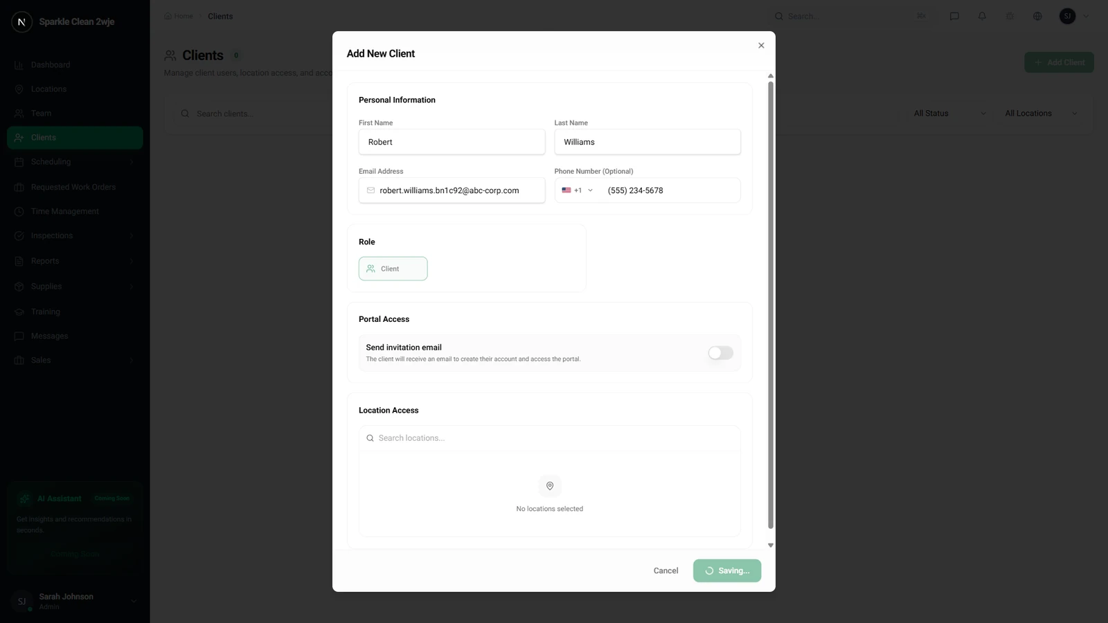 Save the Client
